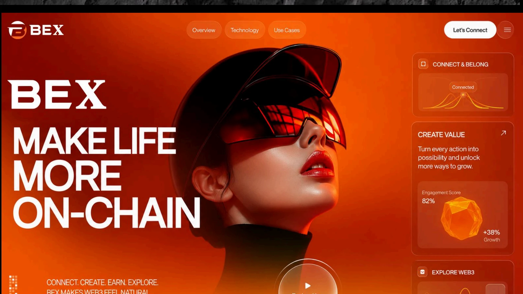 BEX 官网界面