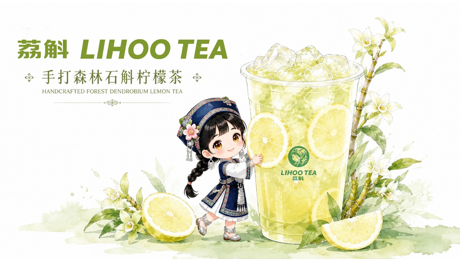荔斛限定饮品视觉