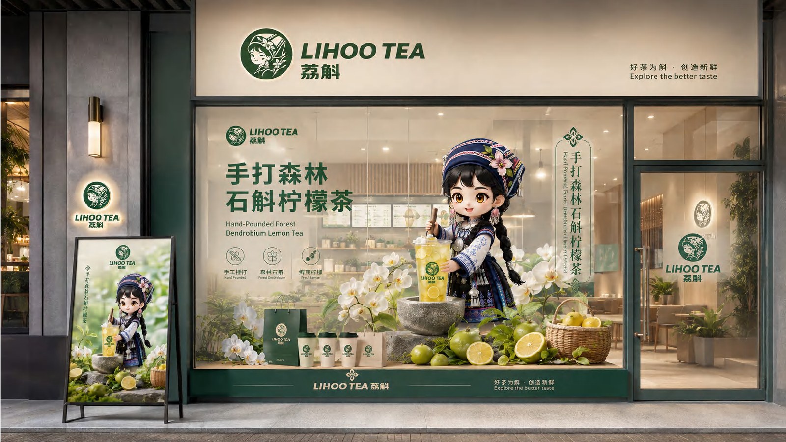 荔斛门店橱窗视觉