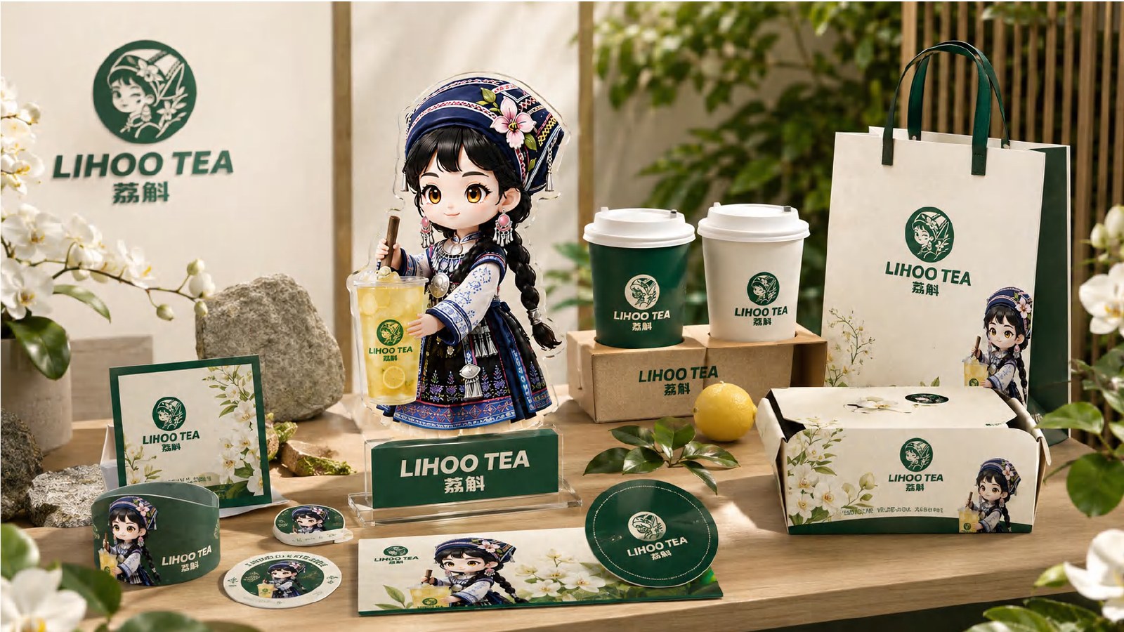 荔斛品牌周边物料